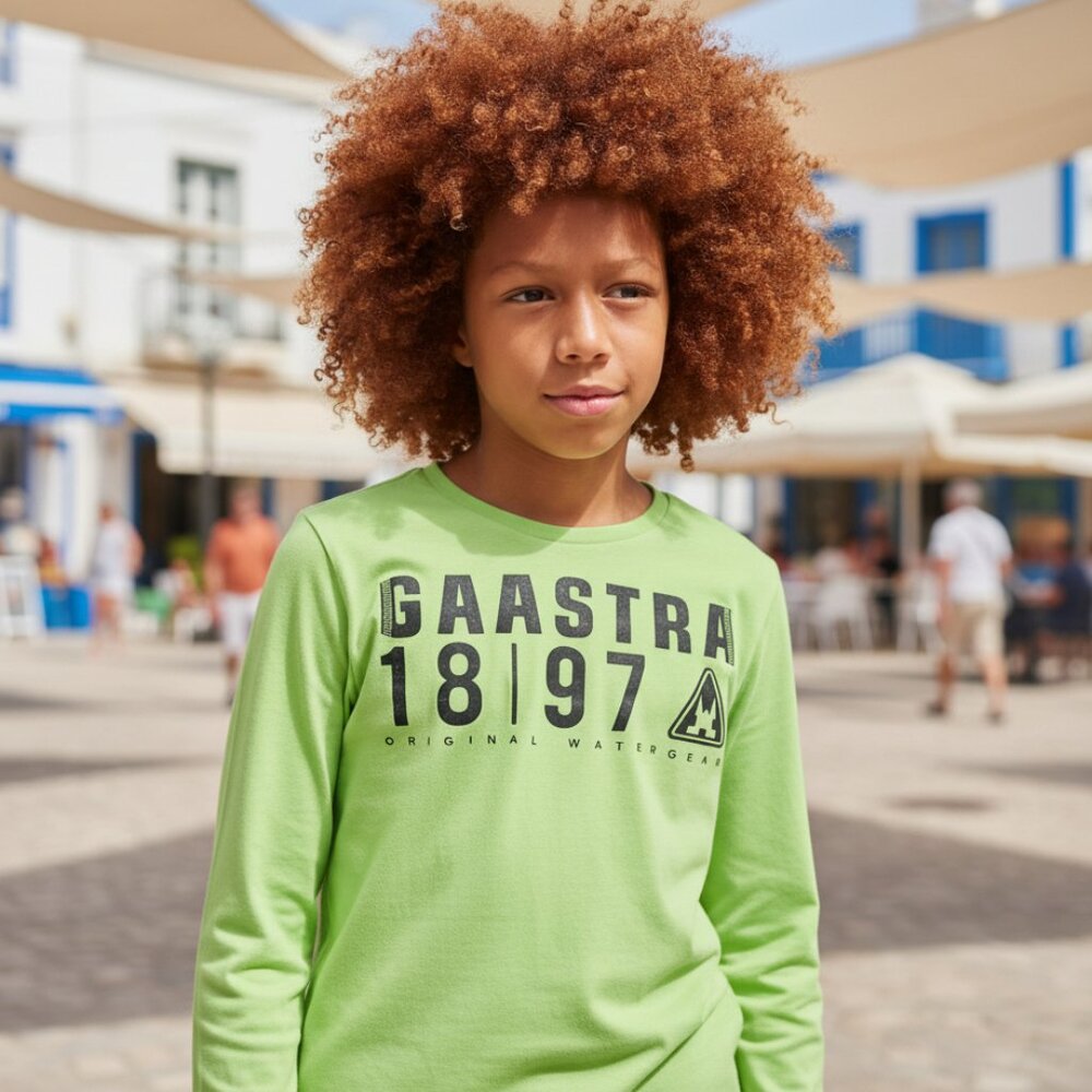 GAASTRA Netherlands Nautical Long Sleeve Tee Kids 12 Sailing Euro Style Shirt - Picture 14 of 14